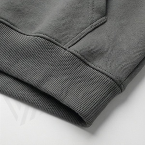 Sweat à capuche homme en laine peignée épaisse, couleur personnalisée, design tendance, haute qualité, imprimé, pull-over uni teint - Product Image 6