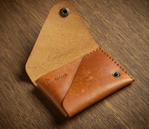 กระเป๋าสตางค์หนังฟอกฝาดแบบมินิมอล, ที่ใส่บัตรแบบบาง - Product Image 2