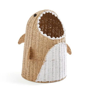 Artisan Made Charming Sturdy Lightweight Sustainable Chic <b>Storage</b> for Toys Clothes Shark <b>Storage</b> Basket For Kid - Product Image 3