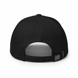 Casquette de baseball personnalisable avec logo brodé, design lisse, noire, perforée, 100% coton, imperméable, réglable, unisexe - Product Image 3