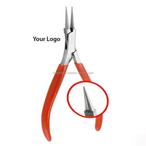 Alicates de punta redonda micro, con mandíbula lisa, 130 mm, acero inoxidable, herramientas para hacer joyería y dar forma a alambres. - Product Image 3