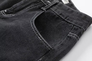 Jean ample pour garçon, coupe décontractée, denim de haute qualité, style déchiré, design personnalisé, pantalon en jean ample - Product Image 6