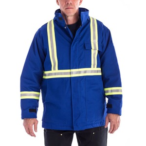 Winter Safety High Visibility Reflective Tape <b>Jacket</b> Reflector Warning Safety Hi Vis Workwear Construction <b>Worker</b> <b>Jackets</b> - Product Image 6