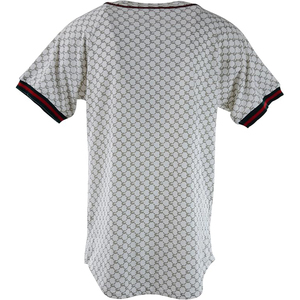 Luxury Designer Style White G-Pattern Unisex <b>Baseball</b> Jersey Short Sleeve Breathable Sportswear - Product Image 5