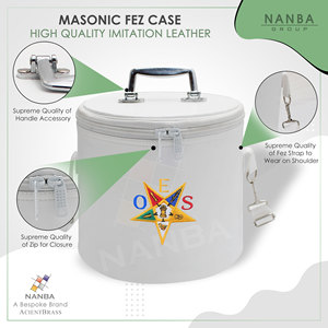 NANBA GROUP Estuche para Máquina de Bordar O.E.S. Star Fez con Cierre de Cremallera, Ecológico, Ligero, de Piel Sintética para Exteriores |   Sombrero/Gorra - Product Image 6