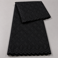 Tissu en Chiffon de Luxe Brodé de Dentelle, Tissu Respirant en Polyester à Œillets pour Robe de Mariée, Kurti et Vêtements Ethniques