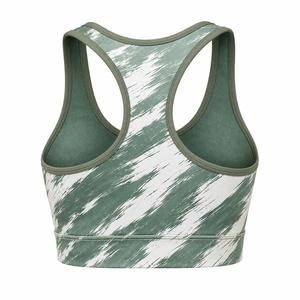 Sujetador deportivo de malla transpirable de alto soporte para mujer, espalda cruzada, cuello en U, ligero, de secado rápido, sin costuras, con patrón sólido para yoga y fitness - Product Image 5