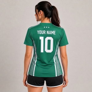 Nueva Camiseta de Fútbol para Mujer, Secado Rápido, Uniforme con Impresión Digital para Adultos, 100% Poliéster - Product Image 2