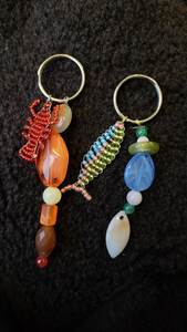 Handmade Fashion <b>Keychain</b> with Detailed Embroidery and Sparkling Beaded Finish - Product Image 4