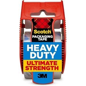 Cinta Adhesiva Transparente de Alta Resistencia de 1.88'' x 27.7yd, Ideal para Empacar y Mudanzas, 1 Rollo Dispensador (142L) - Product Image 1