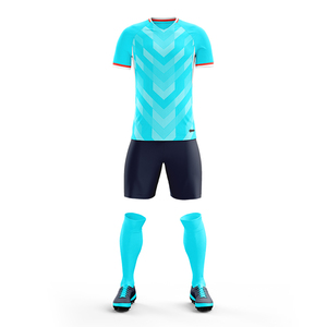 Ensemble de maillot de football personnalisé pour homme, vert néon, short noir, col rond sublimé, manches courtes, respirant, séchage rapide, évacuation de l'humidité - Product Image 3