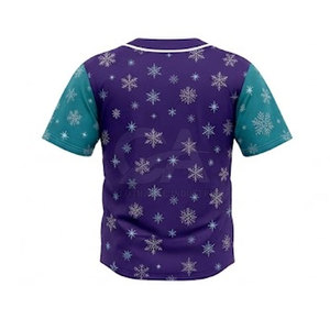 Maillot de baseball de Noël en tissu à séchage rapide, avec un style festif et des coutures renforcées pour une utilisation active saisonnière - Product Image 2
