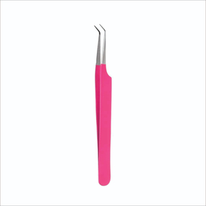 Pince à épiler en acier inoxydable à pointe fine pour cils, applicateur avec logo personnalisé, en vrac - Product Image 3