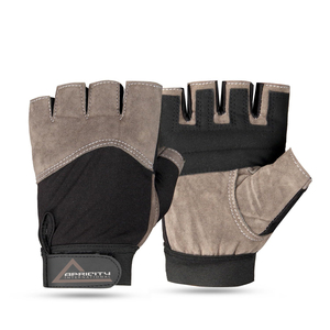 Custom Lightweight Half Finger Lace-<b>Up</b> Weightlifting Gym Gloves for Unisex Fitness Training - Product Image 1