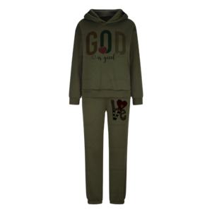 Women's High Street Style 100% Cotton Pullover Tracksuit-Plus Size Quick Dry <b>Gym</b> Wear for Adults - Product Image 1
