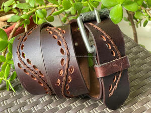 เข็มขัดหนังแท้สำหรับทุกเพศเข็มขัดหนังแท้ออกแบบโลโก้ได้ตามที่ต้องการ - Product Image 2