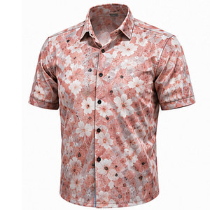 เสื้อเชิ้ตแฟชั่นผู้ชายพิมพ์ลายสำหรับใส่ทุกวัน ผ้าเนื้อนุ่ม คุณภาพพรีเมียม ใส่สบาย แขนสั้น ทรงปกติ - Product Image 1