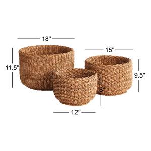 Juego de 3 Cestas de Mimbre Tejidas a Mano, Cesta de Almacenamiento, Venta al por Mayor, Ecológicas, Hechas en Vietnam - Product Image 2