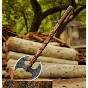 Burraq 50" Custom Handmade Stainless Steel Tomahawk <b>Axe</b> 8in Cutting Edge Rosewood Handle-DIY Industrial Father's Day Gift for - Product Image 2