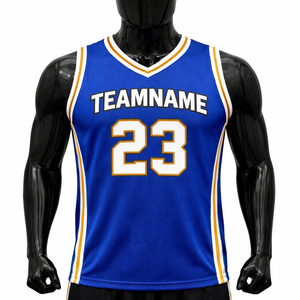 Maillot de basket-ball unisexe sur mesure, taille plus, pour clubs et équipes, séchage rapide, respirant, tissu 100% polyester, impression sublimée, nom du joueur - Product Image 1