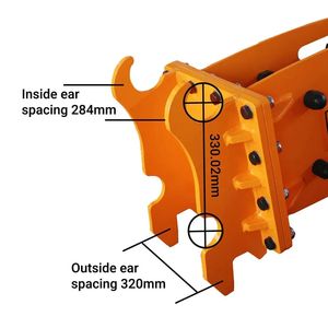 Martello Idraulico per Escavatore/Terna da 6-9 Tonnellate, Attacco Rapido con Punte da 3 Pollici, Scalpello 1030 J, Energia d'Impatto TMG HB90Q, Nuovo - Product Image 3