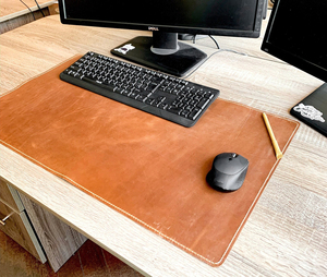 Tapis de souris en cuir de qualité supérieure, tapis de bureau antidérapant, léger, portable, décontracté, avec fermeture éclair, pour le bureau, le jeu, surface lisse, durable - Product Image 6