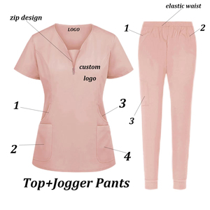 Tenues d'uniformes médicaux professionnels en toile de haute qualité, les plus vendues, séchage rapide, respirantes, prix de gros pour les hôpitaux - Product Image 2