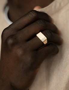<b>Mens</b> Moissanite Matte Finish Band 925 Sterling Silver Yellow Gold Plated Luxury Wedding Engagement <b>Ring</b> Groom Band Anniversary - Product Image 3