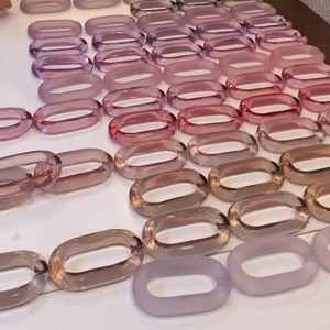 resin <b>large</b> link Vintage Style Colour Mixture All colour Available Out Big Chunky Round Long Acrylic Resin Link Chain wall <b>art</b> - Product Image 1