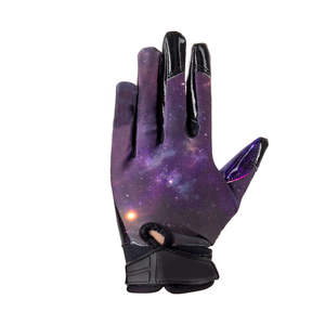 Gants de football américain sur mesure de qualité supérieure, compatibles écran tactile, en latex, imperméables, avec sangle de poignet réglable et grip antidérapant - Product Image 4