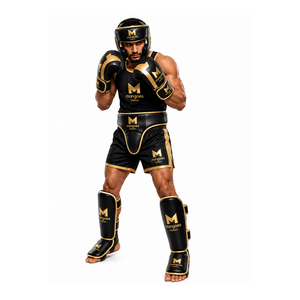 MANGOES FASHION Professional Leather Boxing Training Gloves Adjustable Wrist <b>Strap</b> Hook Loop Closure Custom Logo Option Sparring - Product Image 1
