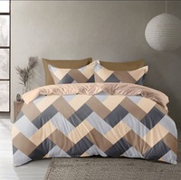 Ensemble de draps de lit King Size imprimés de qualité 130 GSM 100% polyester, écologiques et durables, toucher doux, literie longue durée