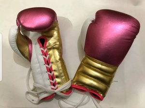 Gants de boxe de style mexicain en gros, logo personnalisé, cuir de vache véritable, pour l'entraînement et le sparring, avec poignée ergonomique - Product Image 5