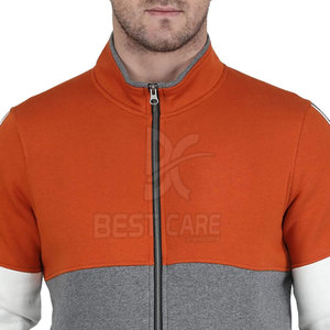 Survêtements zippés pour hommes de haute qualité, sur mesure, couleur et design personnalisés, prix abordable, vente en gros, respirants - Product Image 5