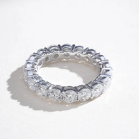 Bague en or blanc 14 carats avec diamant rond taille brillant, bague de fiançailles classique pour femme, certifiée IGI, alliance éternelle