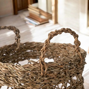Loosely woven seagrass <b>basket</b> Handmade <b>Storage</b> <b>Basket</b> Wholesale eco-friendly Made in Vietnam - Product Image 6