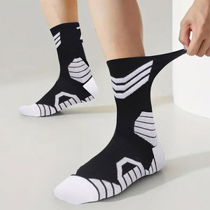 Custom Made Adults Size High Elastic Jogging <b>Socks</b> Lightweight Comfortable Knitted Sports Compression Athletic <b>Socks</b> - Product Image 4
