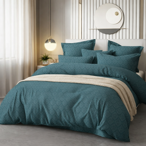 Ensemble de couette en coton uni de qualité supérieure pour l'exportation, 200 GSM, pour toutes les saisons, usage résidentiel et hôtelier - Product Image 2