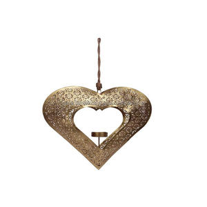 White Powder Coated Iron <b>Heart</b> Shape Metal Wall Hanging <b>Decor</b> Eco-Friendly Durable Handmade for Home Elegant Living Room - Product Image 6