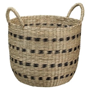 Juego de 3 cestas de mimbre marino para la habitación, cestas de almacenamiento hechas a mano, venta al por mayor, ecológicas, hechas en Vietnam - Product Image 3