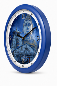 Personalized Modern Plastic Wall <b>Clock</b> Red Frame Digital Printed Decorative Timepiece Custom Gift for Home Office Holiday - Product Image 4