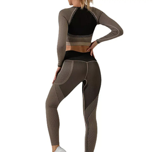 Women Yoga Set Stylish Leggings And Sports <b>Bra</b> Set For Fitness And Running Women Yoga Set Soft And Comfortable Leggings And <b>Bra</b> - Product Image 2