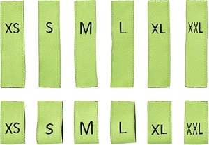 ป้ายผ้าฝ้ายคุณภาพสูง ป้ายโลโก้เสื้อผ้า รูปทรงต่างๆ ป้ายทอสำหรับเสื้อผ้า ตัดด้วยเลเซอร์ - Product Image 6