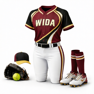 ชุดยูนิฟอร์มซอฟต์บอลแบบกำหนดเองที่กำลังเป็นที่นิยม เสื้อเจอร์ซีย์และกางเกง ระบายอากาศได้ดี แห้งเร็ว ชุดทีม ผู้ผลิต OEM ODM ผู้จัดจำหน่ายขายส่ง - Product Image 1