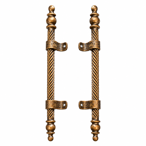 Manija de Hierro Forjado Premium para Puerta Principal, Diseño Forjado a Mano, Estilo Moderno y Lujoso, Ambidiestro, para Villa o Apartamento - Product Image 1