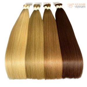 Prix usine 100% extensions de cheveux vietnamiens bruts un donneur unique en vrac cheveux humains non transformés paquets de cheveux vierges droits - Product Image 6