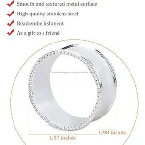 Minimalist Serviette Tissue <b>Ring</b> High Elegant Napkin Holder Fine Quality Holiday Birthday Parties Dinnerware Napkin <b>Rings</b> - Product Image 5