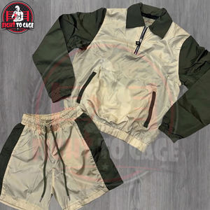 Ensemble veste zippée et short en tissu mémoire, qualité supérieure, respirant, prix de gros, entièrement personnalisable, dernier style, nouveau style - Product Image 4