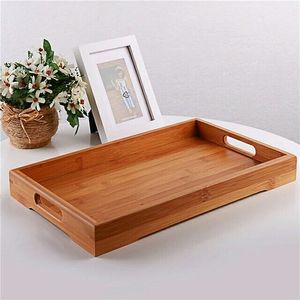Bandeja rectangular de madera de mango premium, construcción duradera, acabado natural, ideal para servir bocadillos, bebidas y decoración del hogar. - Product Image 5