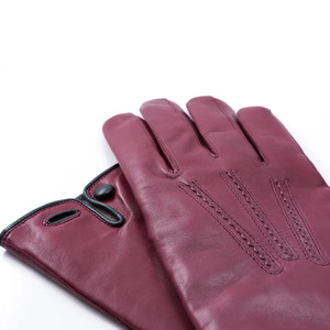 Gants en cuir de qualité supérieure, longueur poignet, vert olive, respirants, unis, pour l'extérieur, toutes saisons, usage quotidien, haute performance, gants habillés - Product Image 6